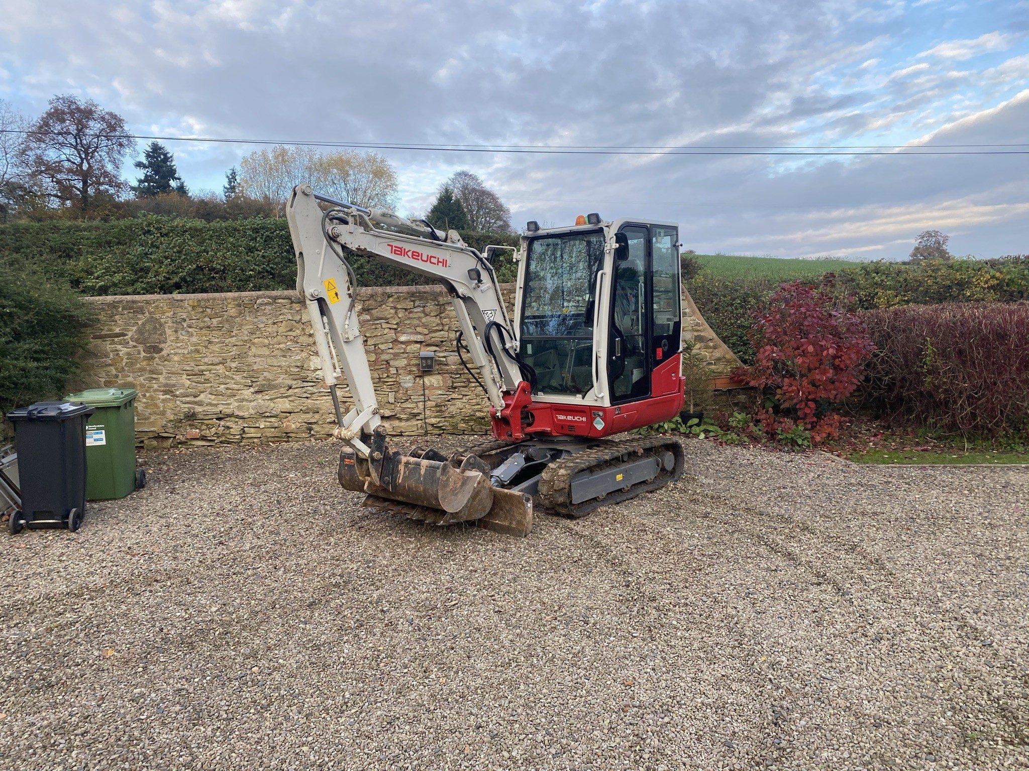 BRE365 percolation test in progress near Ludlow