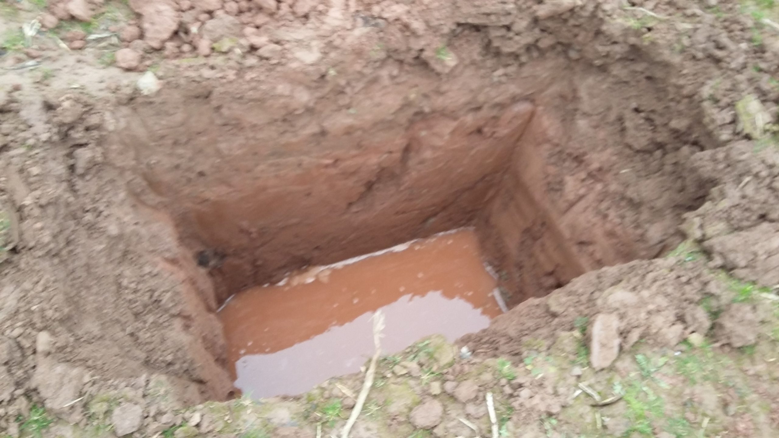 BRE365 percolation test in progress in Worcestershire