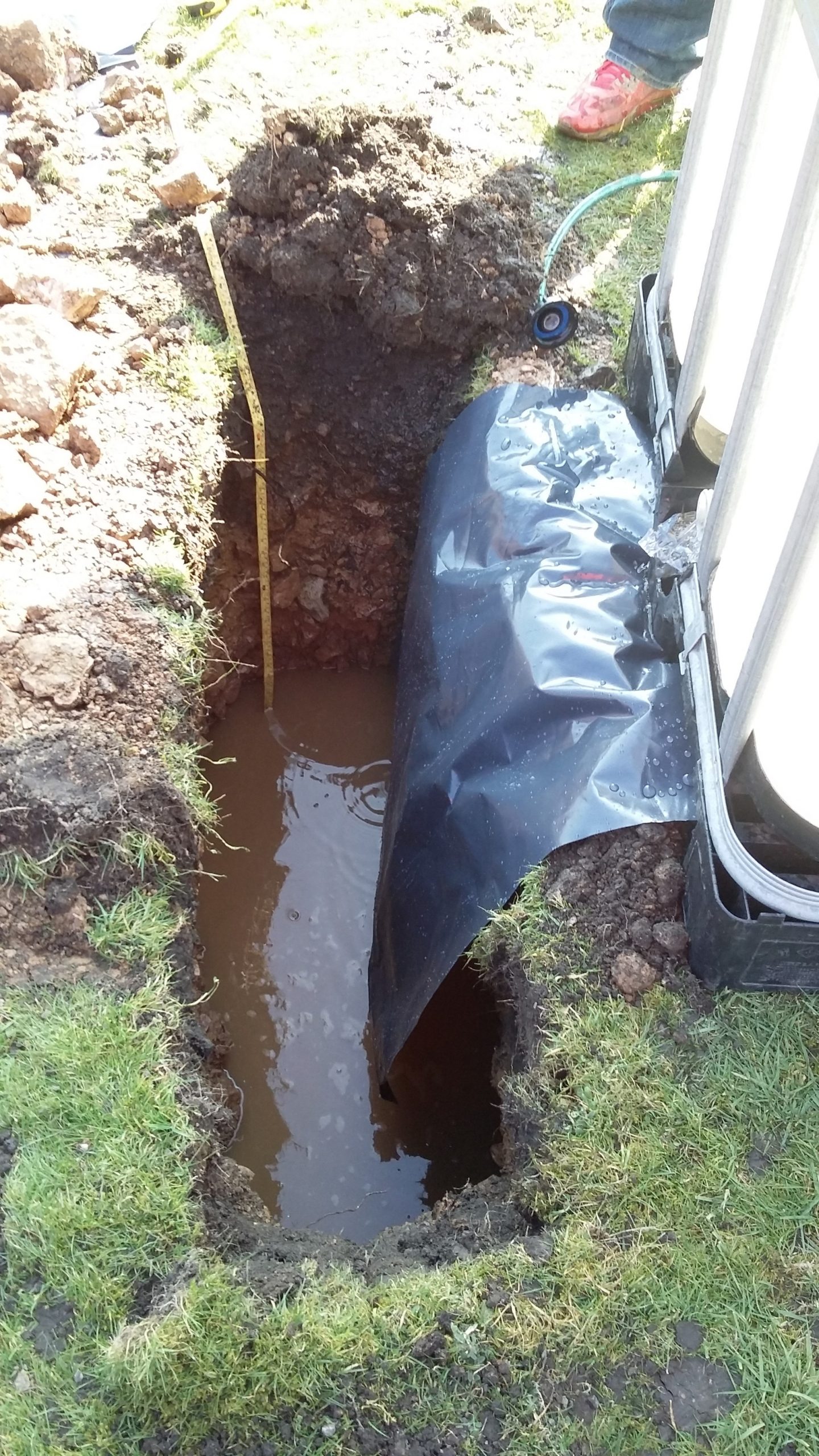 BRE365 percolation test in progress near West Midlands