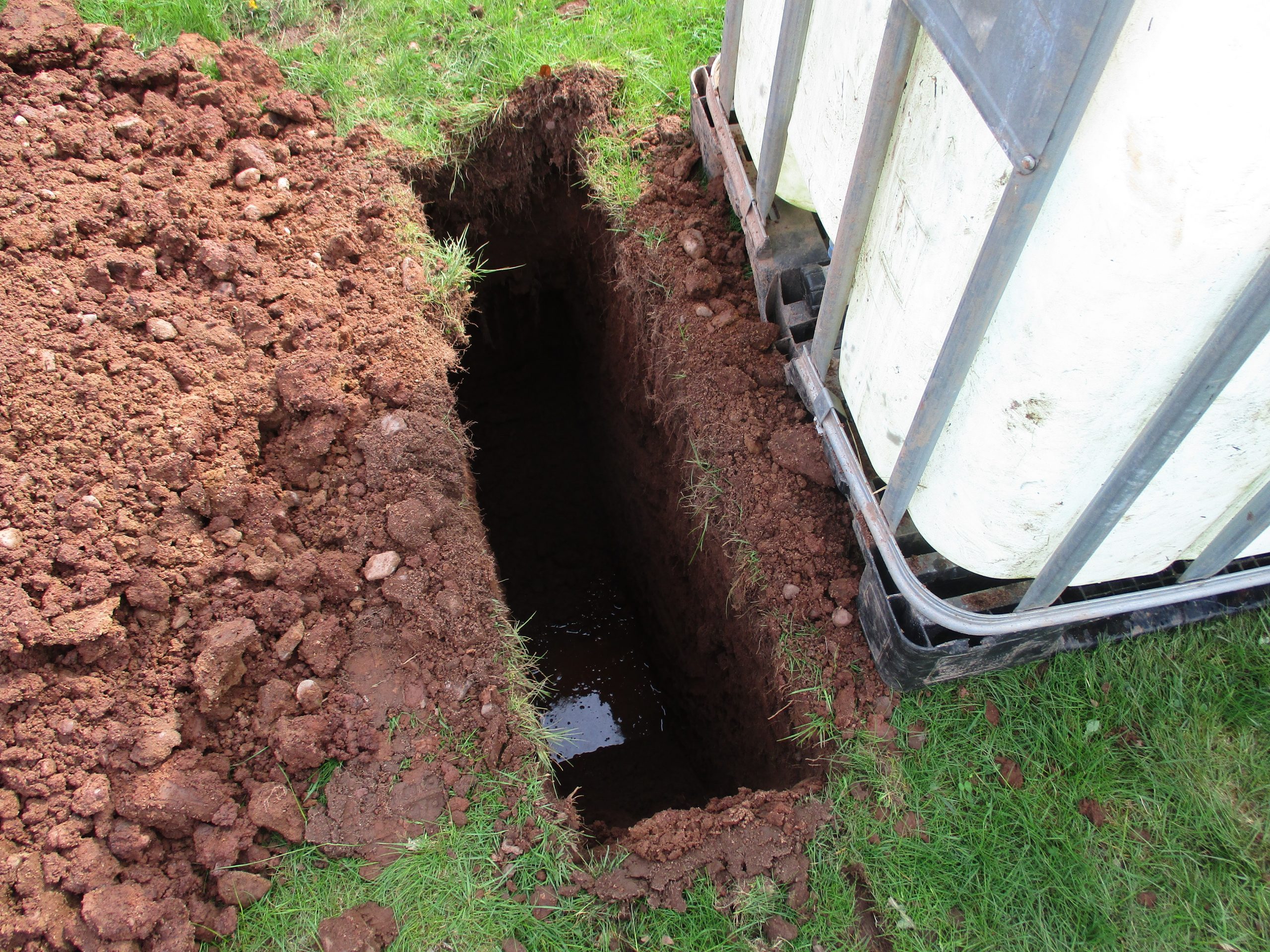 BRE365 percolation test in progress near Bromsgrove