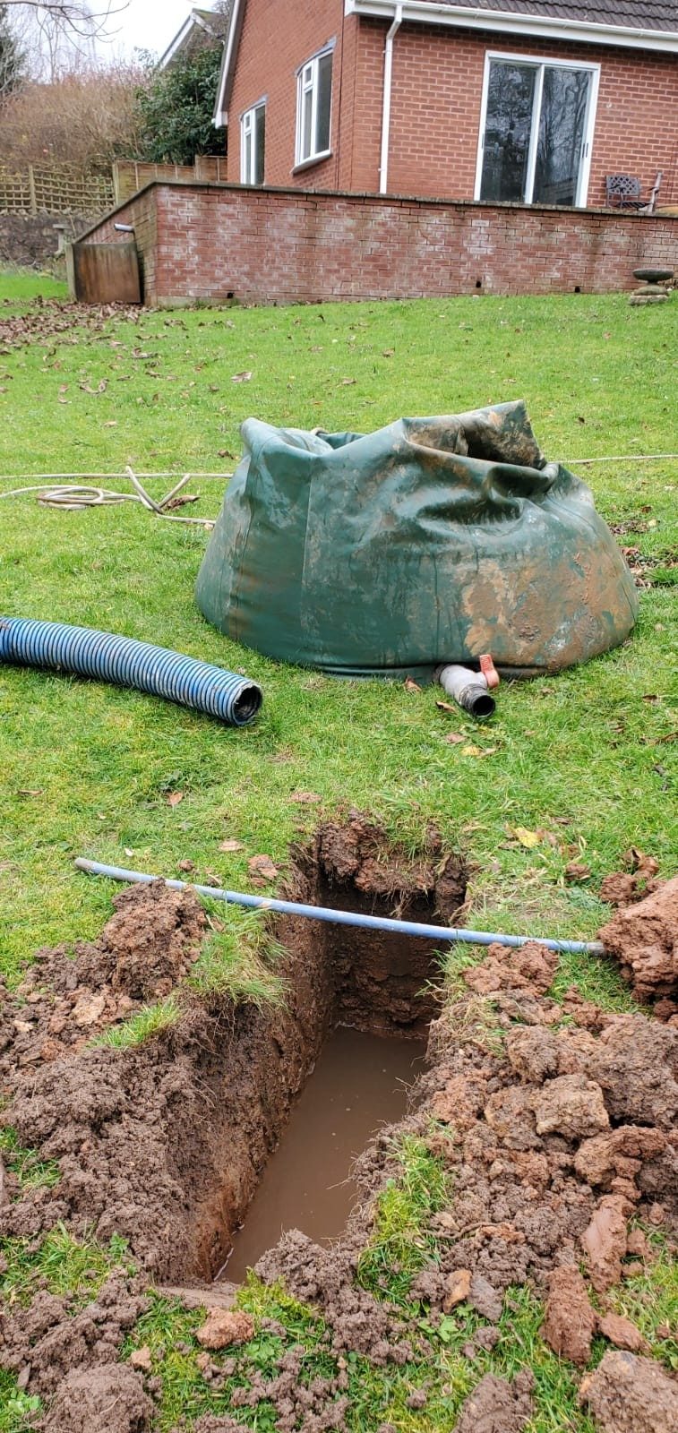 BRE365 percolation test in progress near Nantwich